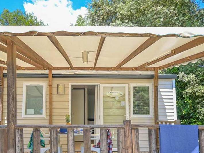 Flower Camping Le Fondespierre - Mobilheim 4 personen - Standard - 26m² in Castries, Mittelmeerküste (Frankreich)