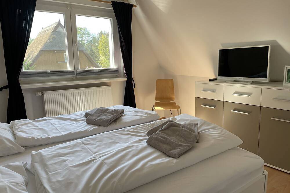 Modernes Reetdach Ferienhaus am Greifswalder Bodden an der Ostsee in Sundhagen, Stralsund Umland
