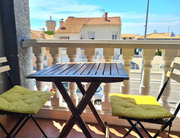 Gîte pour 5 personnes, avec balcon dans Plage du Village (Le Barcares)