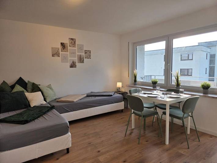 Ferienwohnung für 4 Personen, mit Balkon und Ausblick, mit Haustier in Neu-Ulm