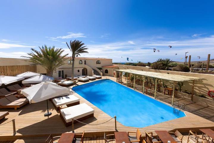 Hôtel pour 2 personnes, avec Balcon et Terrasse ainsi que Jardin et Piscine à El Medano