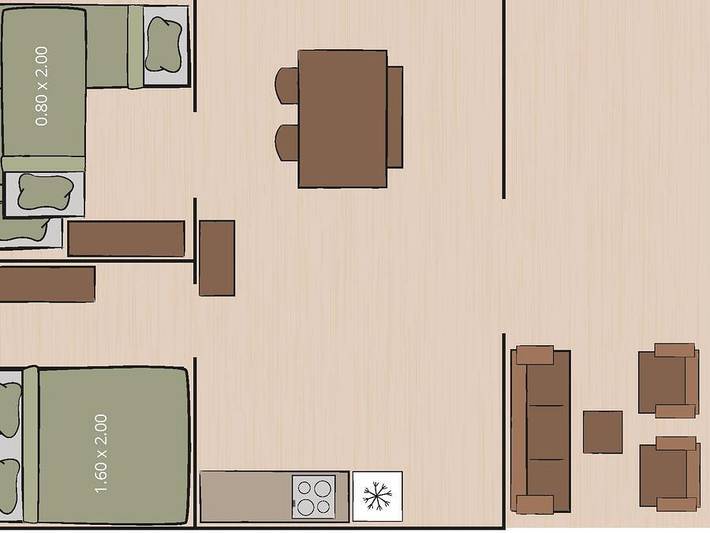 Camping für 4 Personen, mit Kinderpool in Kroatien - 3