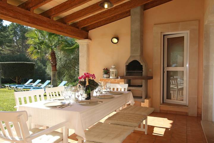 Finca 'Son Cami' mit Bergblick, Wi-Fi und Klimaanlage in Felanitx, Mallorca Süden