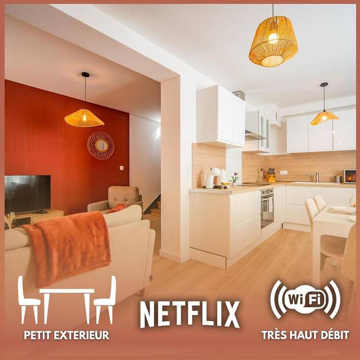 Location de vacances pour 4 personnes, avec terrasse à Monnaie