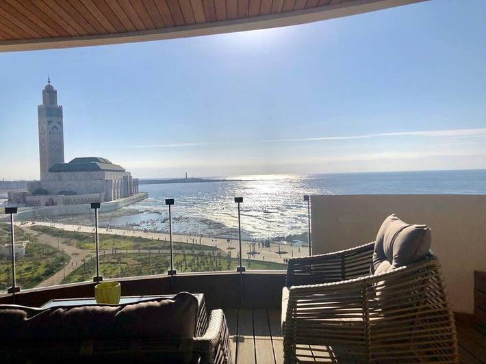 Apartamento para 4 personas, con terraza y jardín en Casablanca