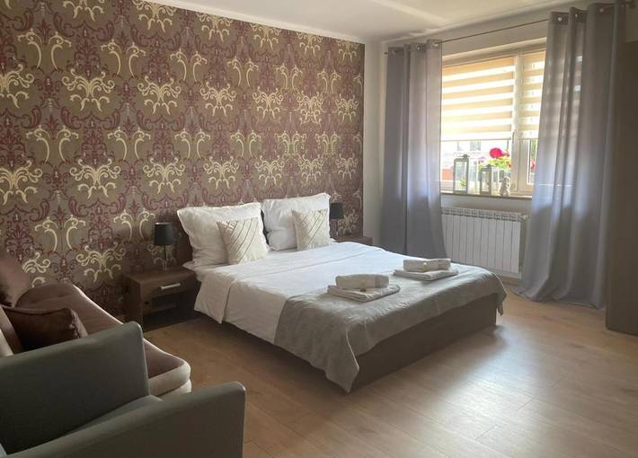 Apartament wakacyjny dla 7 osób, z ogród i widok w Uniejów