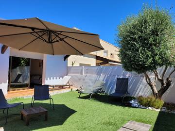 Gîte pour 6 personnes, avec terrasse dans Plage Du Petit Travers Carnon Plage