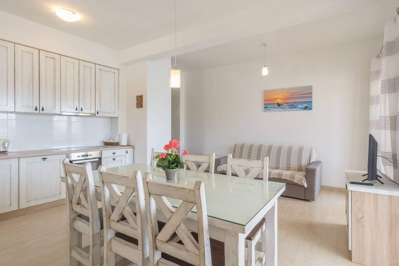Ganze Wohnung, 2-Zimmer-Ferienwohnung mit Balkon und Meerblick Simuni, Pag -a in Šimuni, Pag