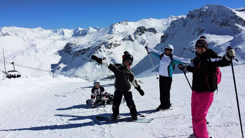 Ganzes Studio, Blick auf die Pisten und Skilifte in Tignes, Vanoise-Massiv