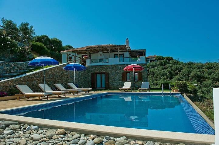 Villa mit pool für 6 Personen, mit Garten und Terrasse, mit Haustier auf Skiathos - 3