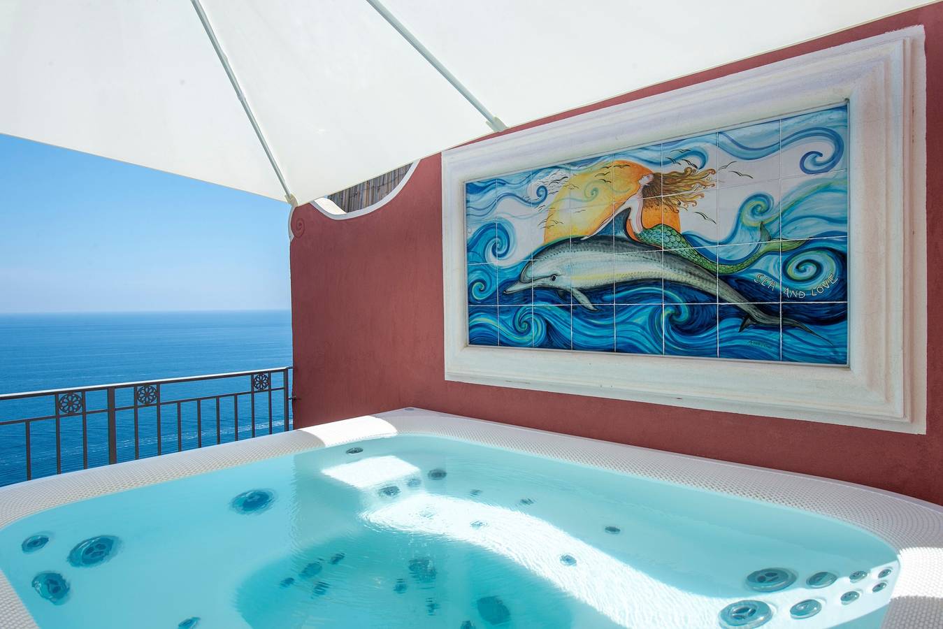 Villa 'Luxury Soleluna Con Jacuzzi' with Sea View, Wi-Fi and Air Conditioning in Praiano, Amalfi Coast
