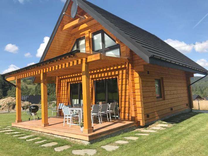Apartament wakacyjny dla 8 osób, z Balkon i Jacuzzi oraz Taras i Ogród w Zawoja