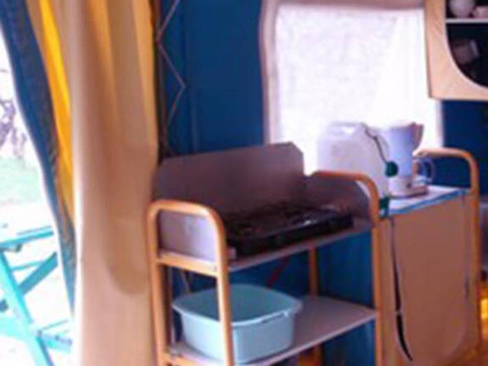 Camping Les Cerisiers - Bungalow 5 personas - Bengalí in Vernet-les-Bains, Parque Natural Regional de los Pirineos Catalanes