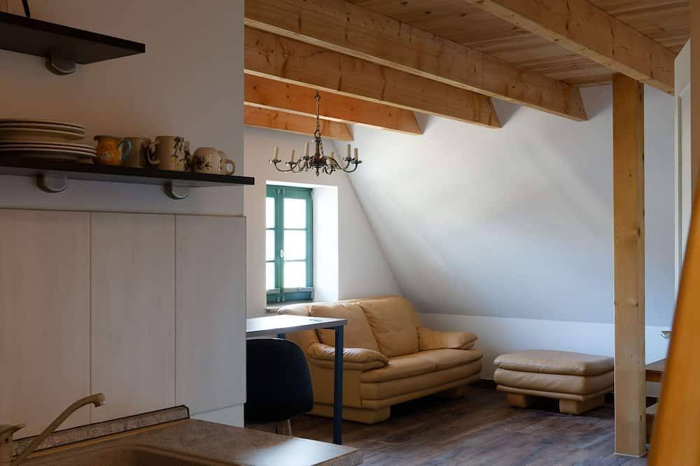 1) Fewo 2-Raum (50m², 2 Pers., 1 Schlafraum, Ost), tierfrei - Landhaus Xl mit in Carinerland, Neubukow-Salzhaff