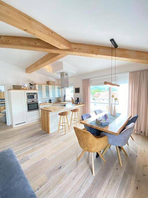Ferienwohnung für 4 Personen, mit Balkon und Sauna sowie Ausblick