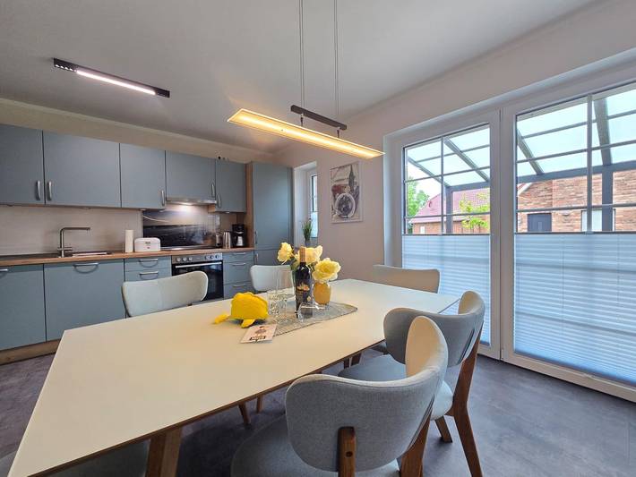 Ferienhaus für 6 Personen, mit Terrasse und Garten sowie Sauna