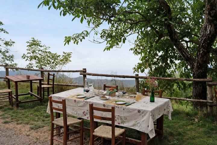 Double Room 1 in Farmhouse, Surrounded by Nature in Castiglione Chiavarese, Riviera di Levante