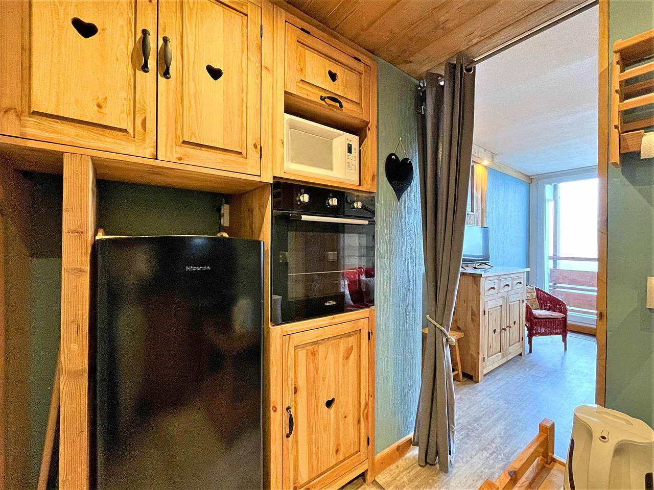 Ganze Wohnung, Appartement für 5 Personen mit ausgestatteter Küche direkt an den Pisten in Les Menuires, Saint-Martin-de-Belleville