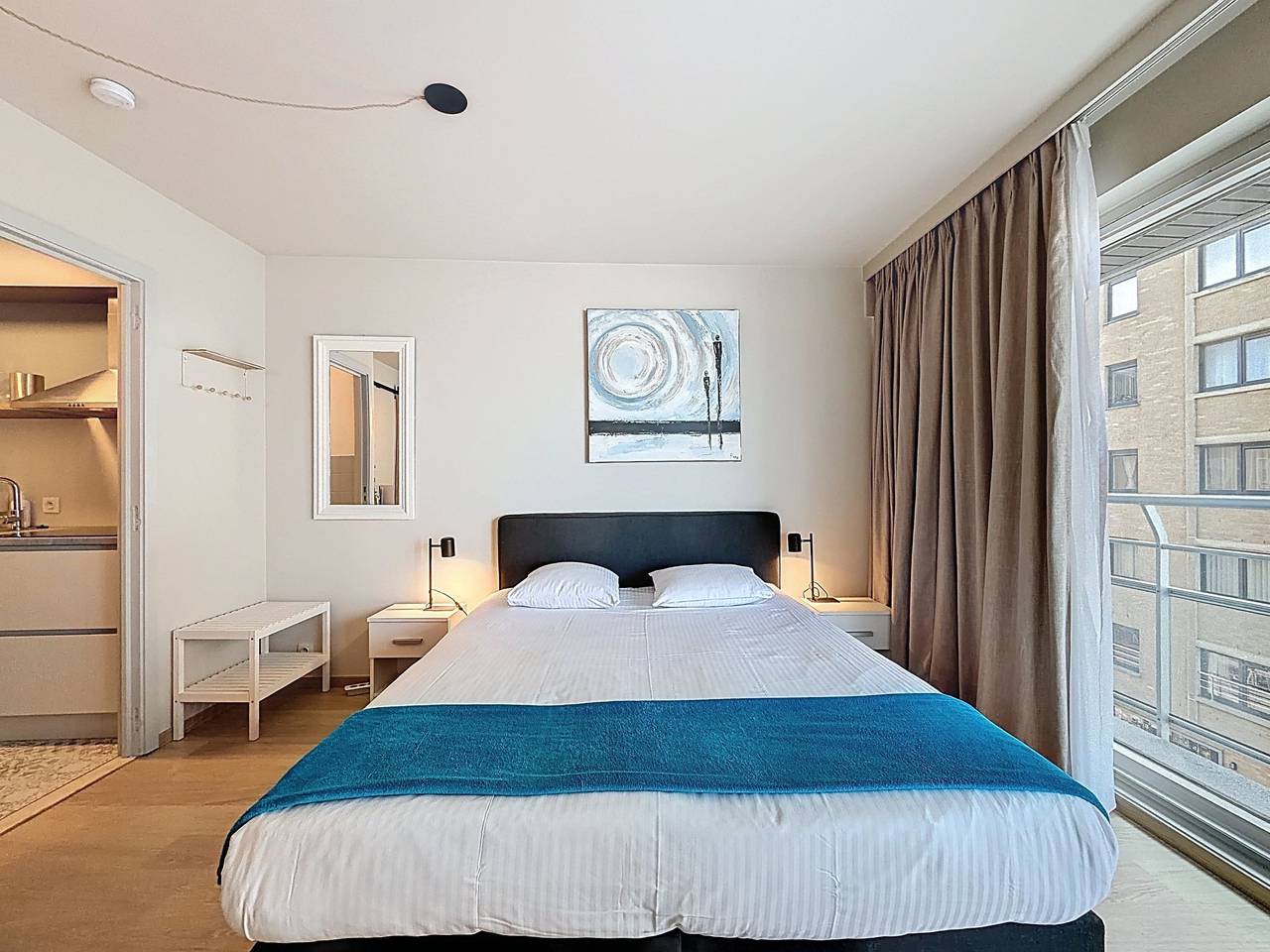 Entire apartment, Blue Sand I with lateral sea view in Blankenberge, Belgian Coast