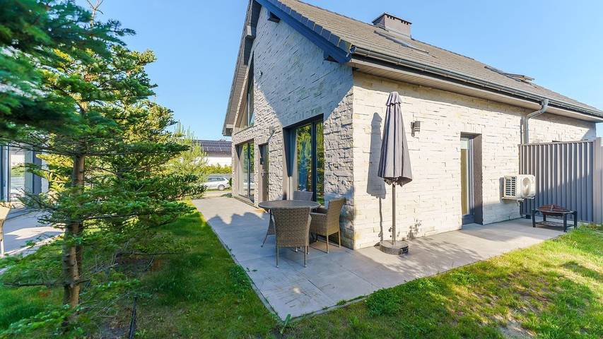 Ferienhaus für 8 Personen, mit Garten und Terrasse sowie Sauna, mit Haustier in Grzybowo