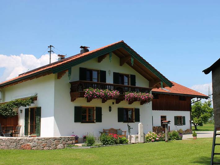 Ferienwohnung für 4 Personen, mit Balkon und Garten in Übersee - 2