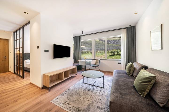 Ferienwohnung für 3 Personen, mit Garten
