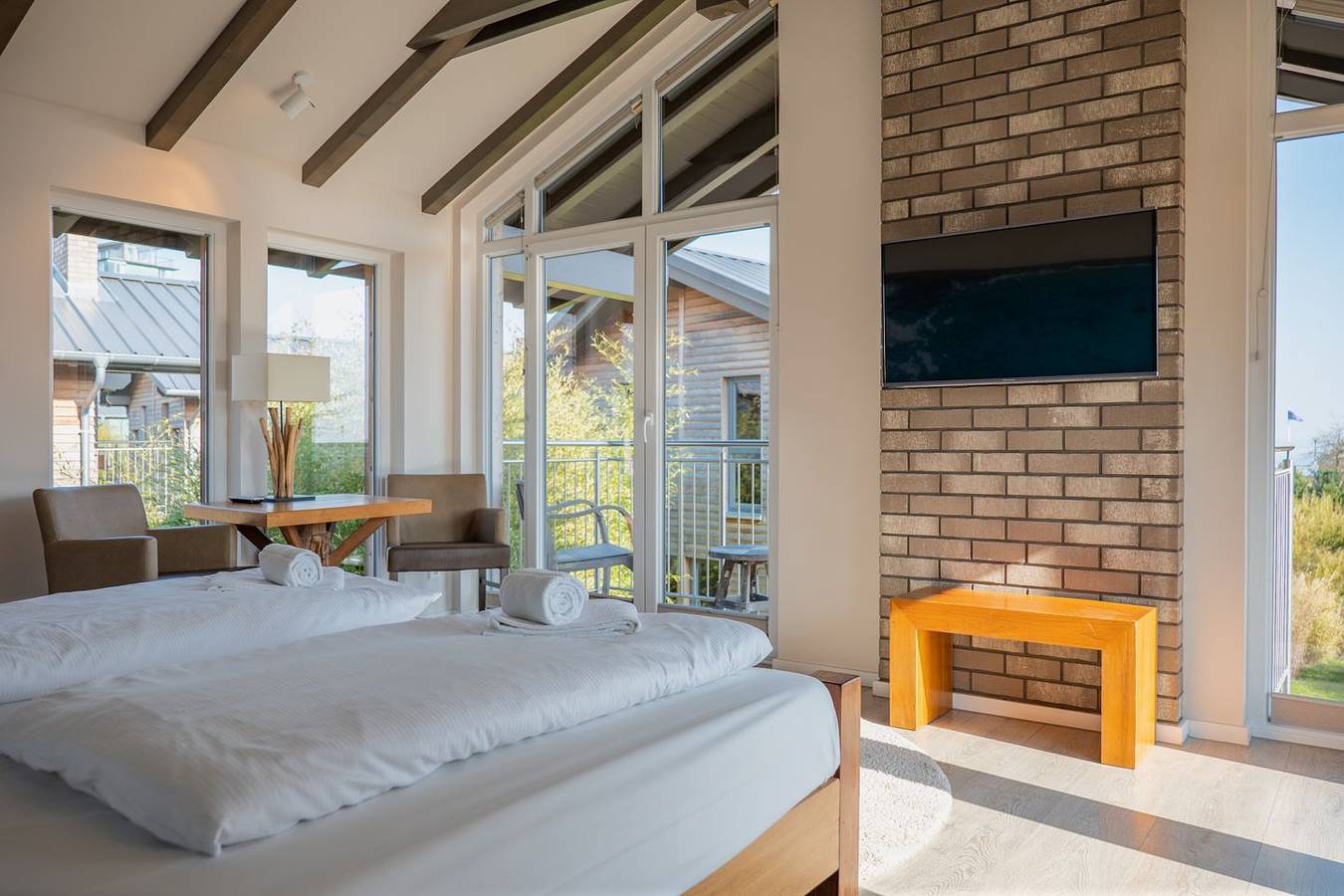Mit Masterbedroom und Wellnessbad im Haus "Hana" in Wassersportfreier Strandbetrieb, Südstrand Pelzerhaken