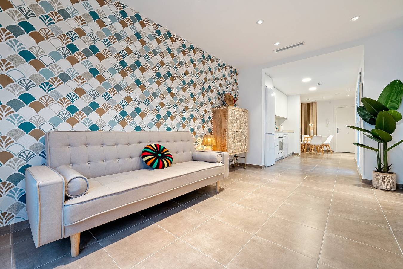 Appartement entier, Appartement 'Mabicarent Playa 1' avec terrasse privée, Wi-Fi et climatisation in Calafell, Costa Dorada