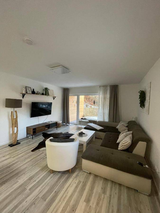 Ferienwohnung für 4 Personen, mit Terrasse und Garten sowie Sauna