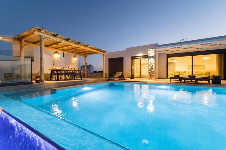Ferienhaus für 4 Personen, mit Ausblick und Pool sowie Garten in Lachania - 2