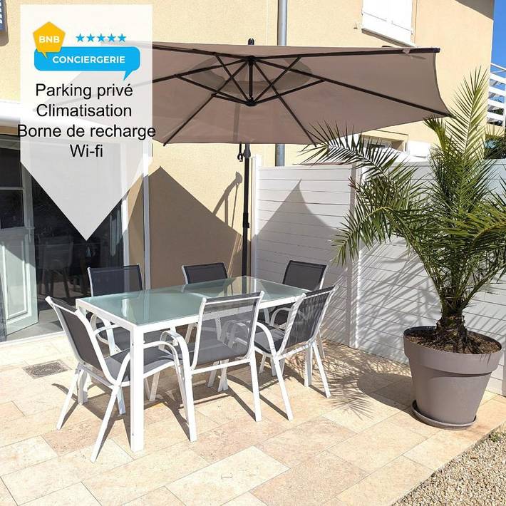 Appartement de vacances pour 6 personnes, avec jardin