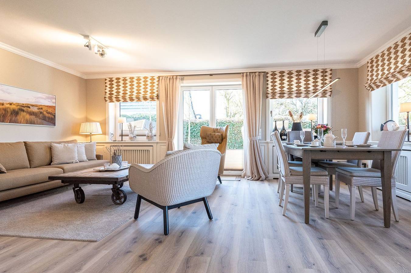 Ganze Wohnung, Eg im Haus Sonnentraum, helle 3-Zimmerwohnung auf ca.70 m² für bis zu 4 Pers. in Westerland, Sylt (Gemeinde)