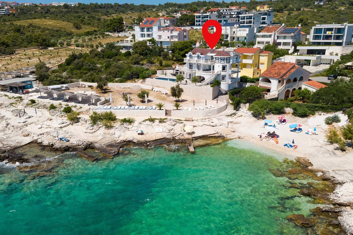 Ganze Wohnung, Studio Appartement am Strand Zecevo Rtic, Rogoznica As-8366-b in Rogoznica, Šibenik-Knin