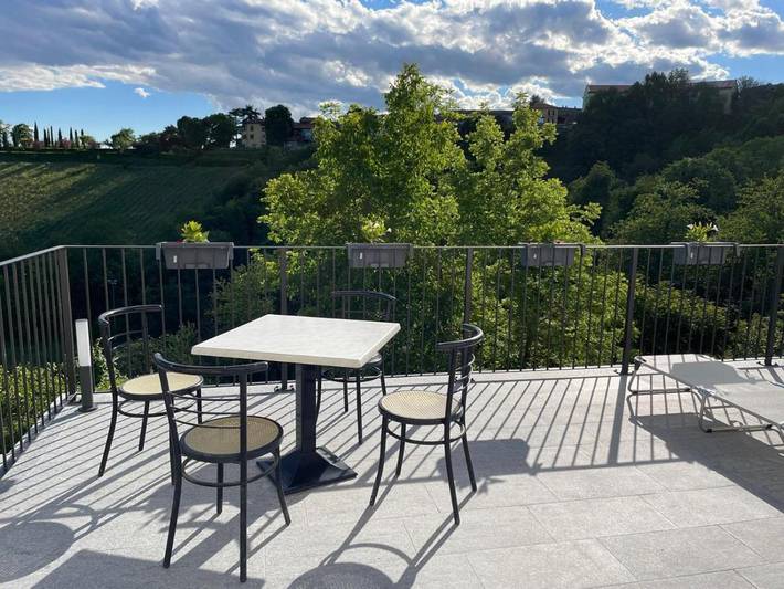 Chambre d’hôte pour 2 personnes, avec Terrasse ainsi que Jardin et Vue à Cocconato