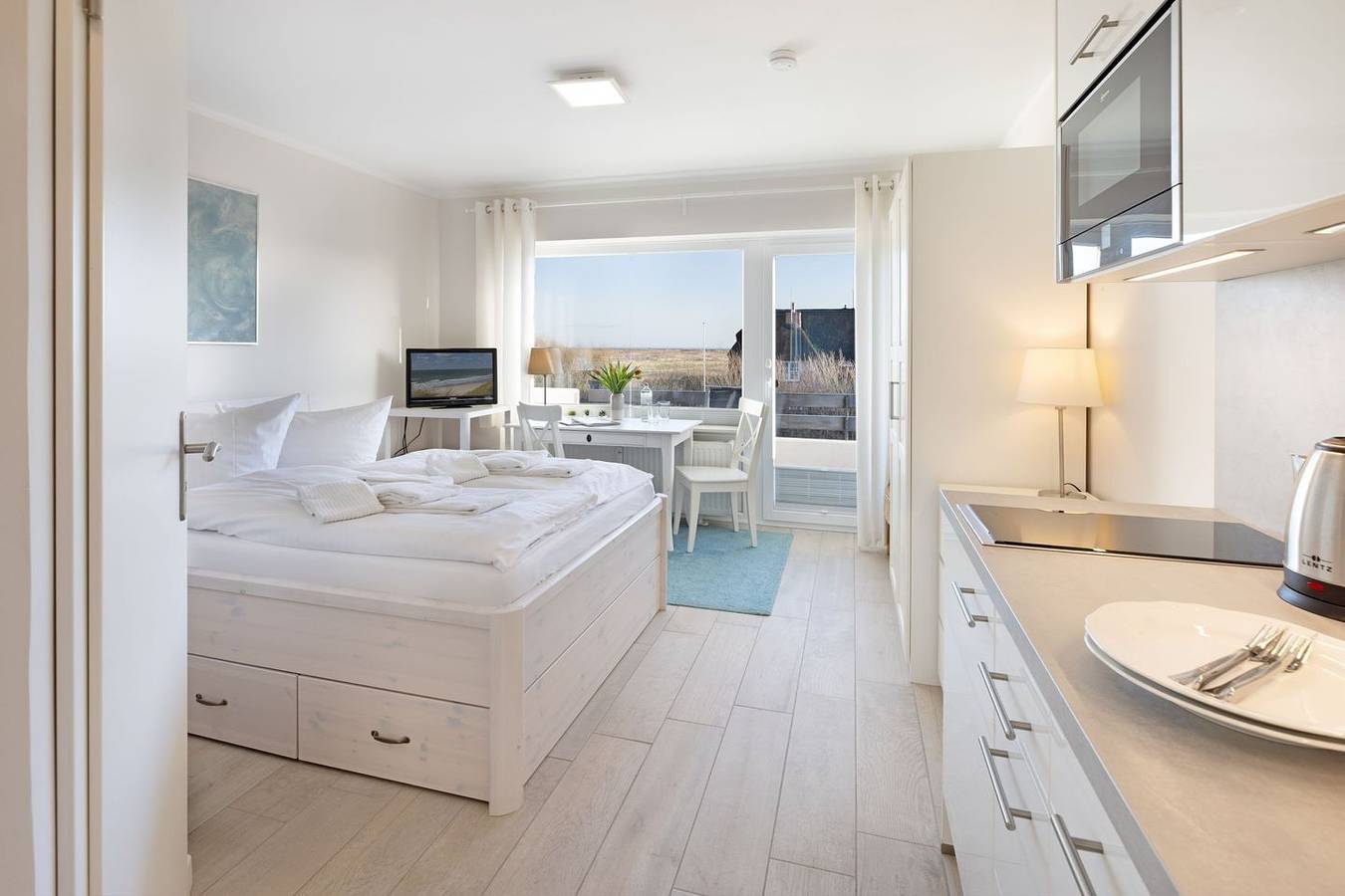 Ganze Wohnung, Modernes Ferienapartment auf Sylt mit Balkon, Aufzug und Parkplatz in List (Sylt), Sylt