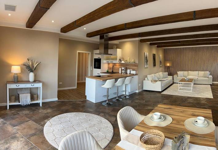 Ferienwohnung für 4 Personen, mit Balkon und Terrasse