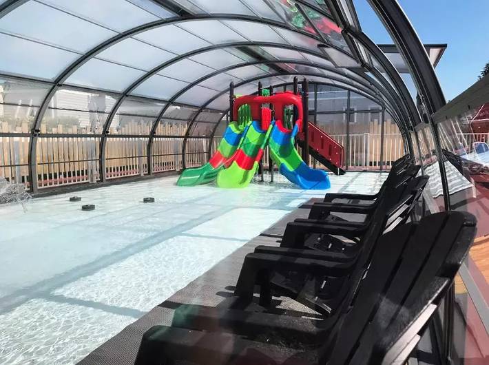 Mobil home pour 4 personnes, avec piscine à Quettehou - 2