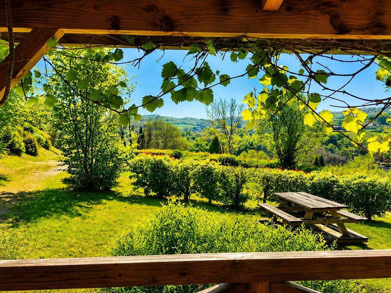 Holzchalet am Crescent See - 6-7 Pers., rustikaler Charme & moderner Komfort in Marigny-l'Église, Naturpark Morvan