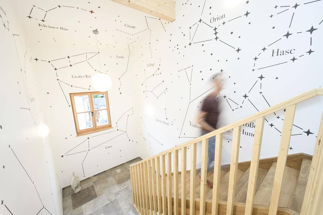 Ganze Ferienwohnung, Sternenhimmel - Ferienwohnung "Krone" Nr. 7 in Oberammergau in Oberammergau, Bayerische Alpen