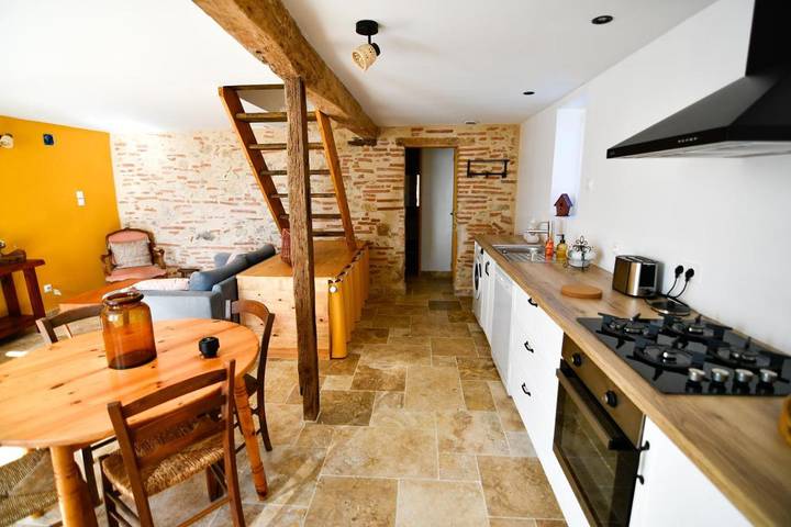 Location de vacances pour 6 personnes, avec piscine ainsi que terrasse et vue à Saint-Jean-de-Thurac