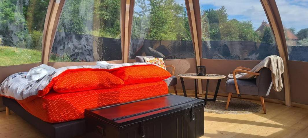 Tente pour 2 personnes, avec terrasse ainsi que jacuzzi et jardin dans le Nord-Pas-de-Calais - 4