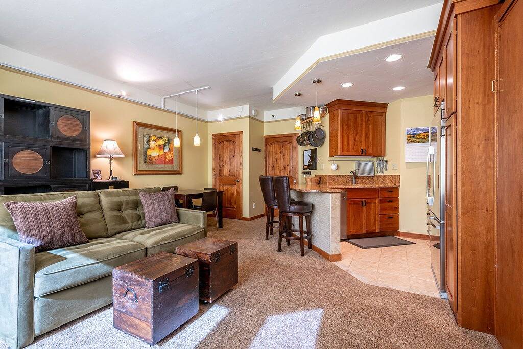 Ganze Wohnung, Telemark Lodge 404: 0. 5 Br / 1 Ba Studio in Copper Mountain, 6 Personen in Copper Mountain, Summit County