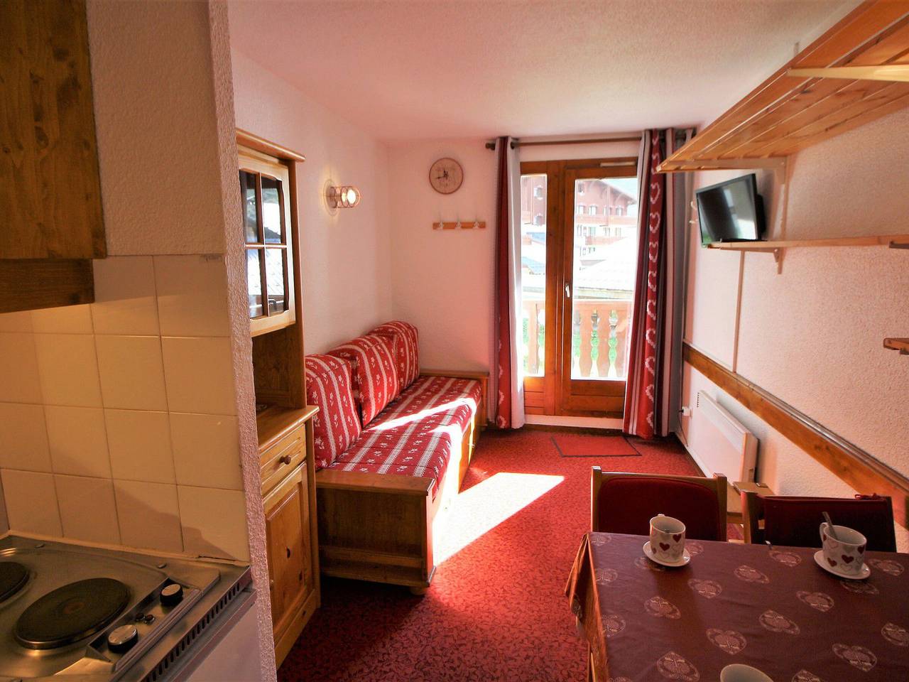 Ganzes Studio, Klassisches Studio für 2 Pers. mit Balkon in Tignes, nahe Pisten in Tignes, Nationalpark Vanoise