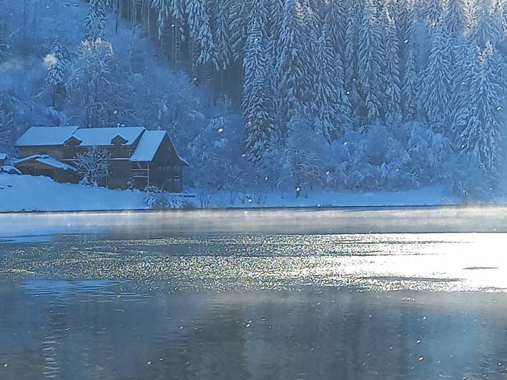 Chalet pour 12 personnes, avec Balcon ainsi que Jardin et Vue sur le lac