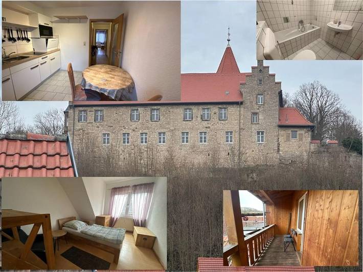 Ferienwohnung für 2 Personen, mit Balkon und Terrasse in Kranichfeld