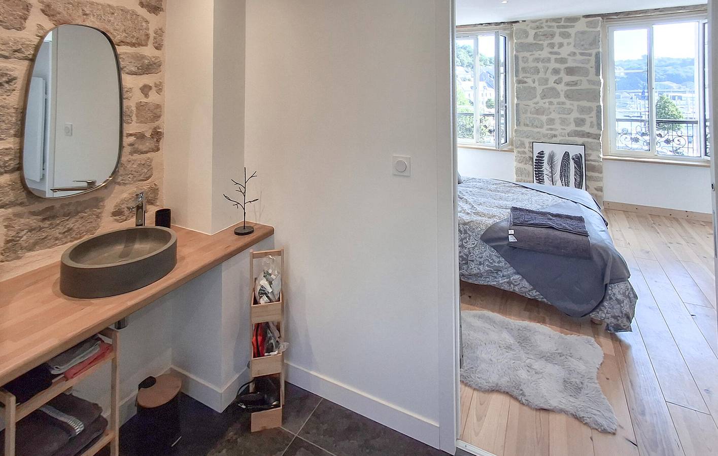 Acogedor apartamento de 2 dormitorios con jardín, cerca de la playa y de todos los servicios in Audierne, Côte de Cornouaille