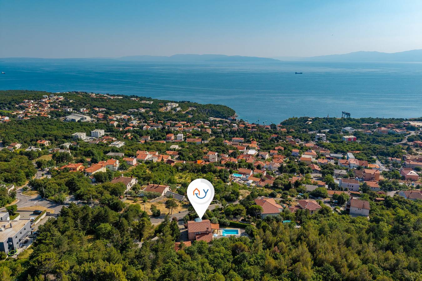 Tiny House With Private Pool Kostrena in Vrh Martinscice, Primorje-Gorski Kotar