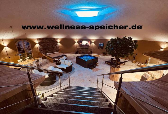 Ferienwohnung für 5 Personen, mit Whirlpool und Terrasse sowie Garten und Pool