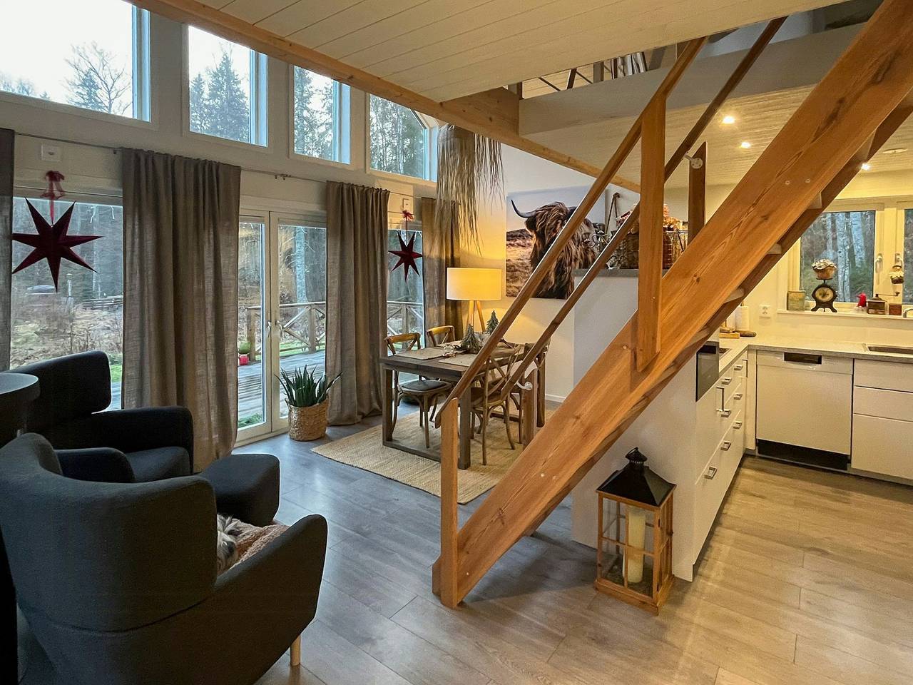Modernes Lofthaus im Wald bei Gullabo in Gullabo, Torsås und Umgebung
