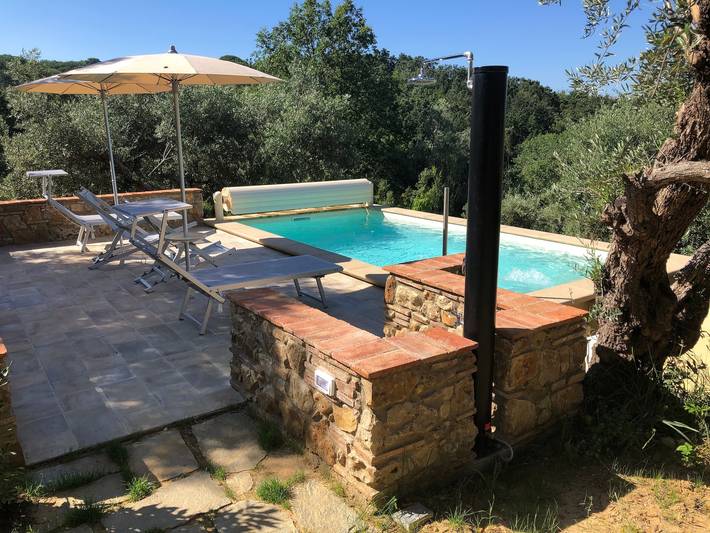 Ferienhaus für 6 Personen, mit Terrasse und Garten sowie Ausblick